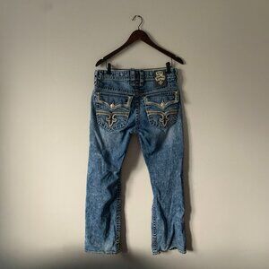 Rock Revival Kerr Boot Blue Jeans